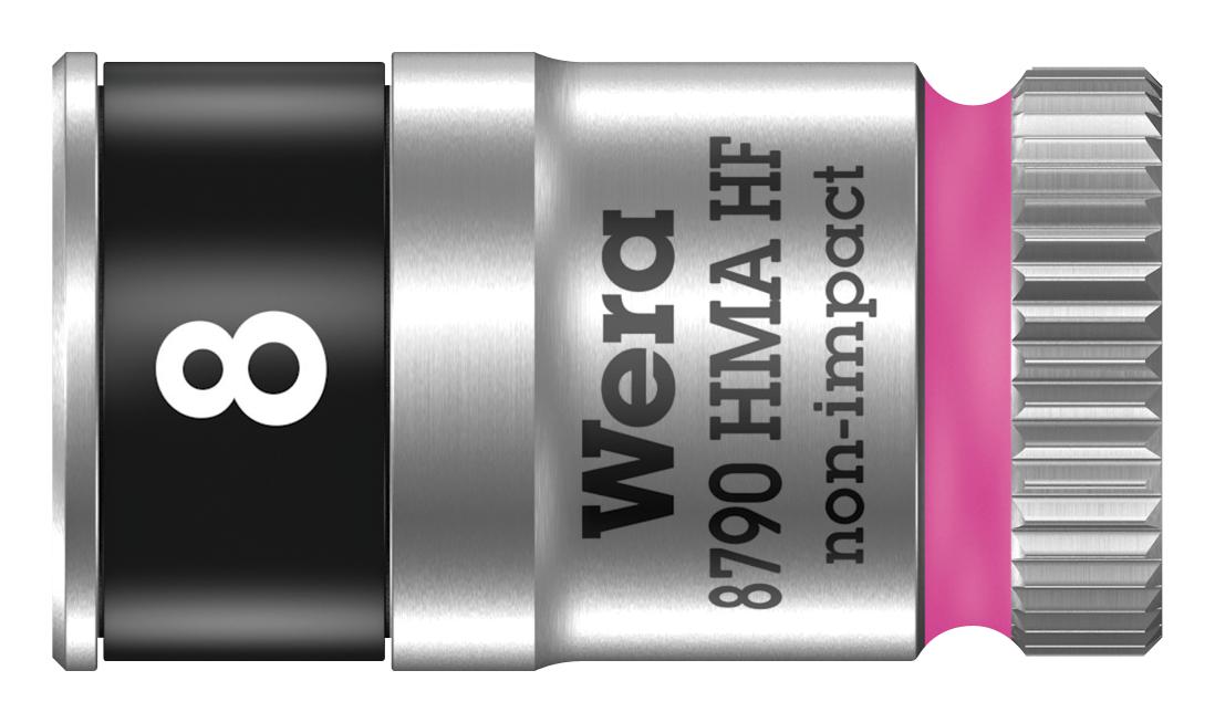 8790 8.0 HEX SOCKET, AF 8MM, 6.35MM DRIVE WERA