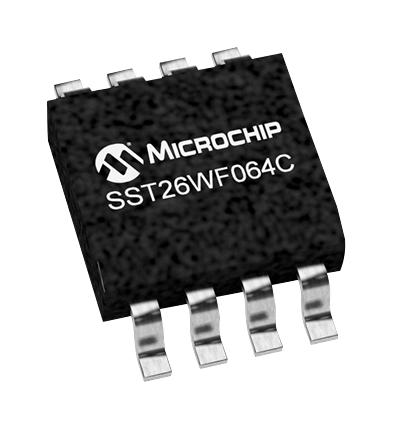 SST26WF064C-104I/SM NOR FLASH MEMORY 64MBIT, 104MHZ, SOIJ-8 MICROCHIP
