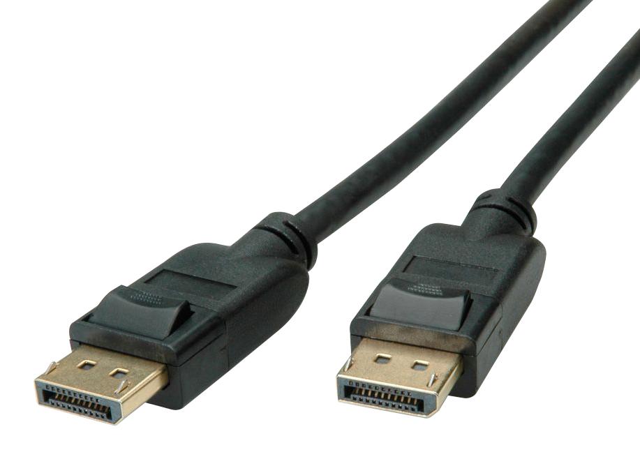 11.04.5812 AUDIO CABLE, DISPLAYPORT PLUG, 3M, BLACK ROLINE