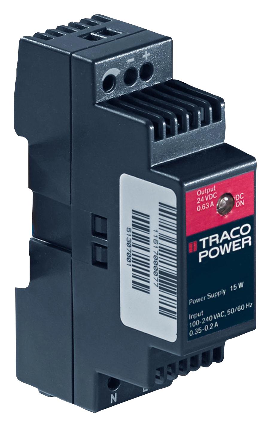 TBLC 06-124 POWER SUPPLY, AC-DC, 24V, 0.25A TRACO POWER