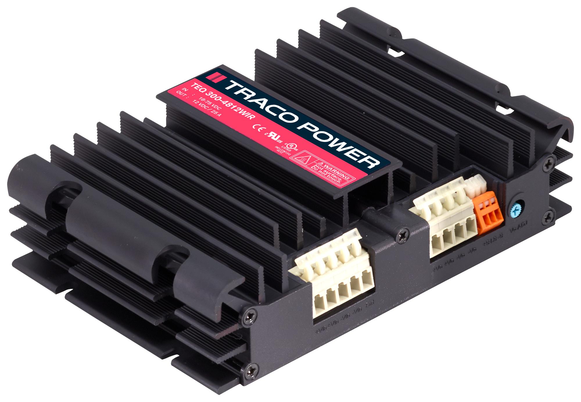 TEQ 300-4818WIR DC-DC CONVERTER, 48V, 6.3A TRACO POWER