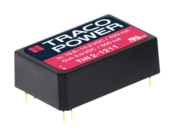 THI 1220 DC-DC CONVERTER, 2 O/P, 2W TRACO POWER