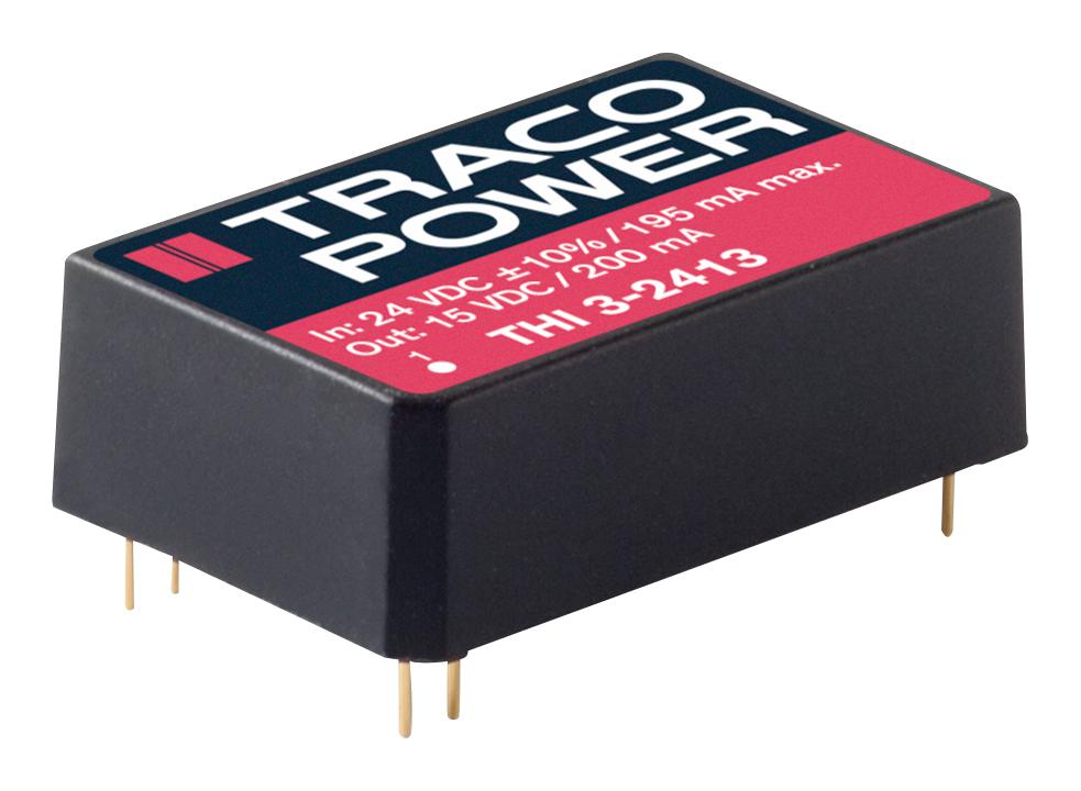 THI 3-1211 DC-DC CONVERTER, 5V, 0.6A TRACO POWER