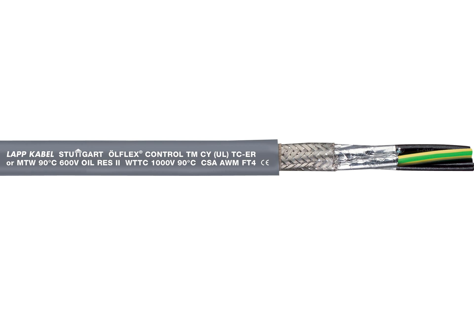 281604CY SHLD FLEX CABLE, 4COND, 1.5MM2, 50M LAPP KABEL