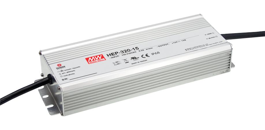 HEP-320-15A POWER SUPPLY, AC-DC, 15V, 19A MEAN WELL