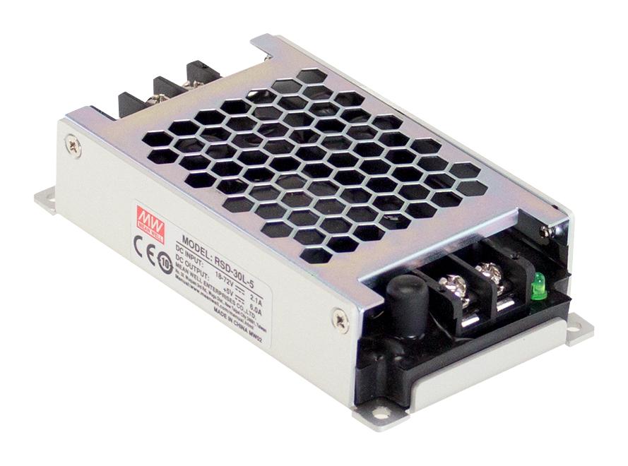 RSD-30G-12 DC-DC CONVERTER, 12V, 2.5A MEAN WELL