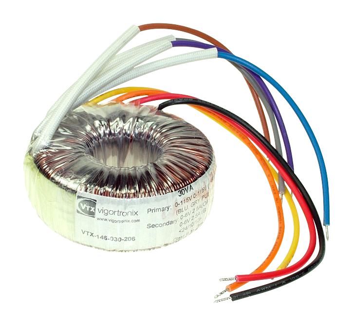 VTX-146-015-209 15VA TOROIDAL TRANSFORMER 2X9V VIGORTRONIX