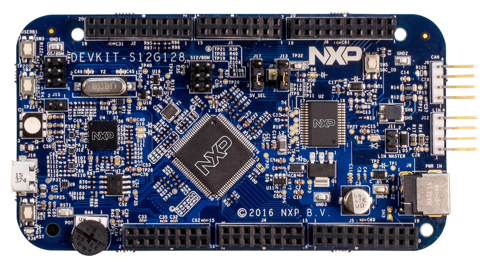 DEVKIT-S12G128 DEVELOPMENT BOARD, 16BIT, S12G128 NXP