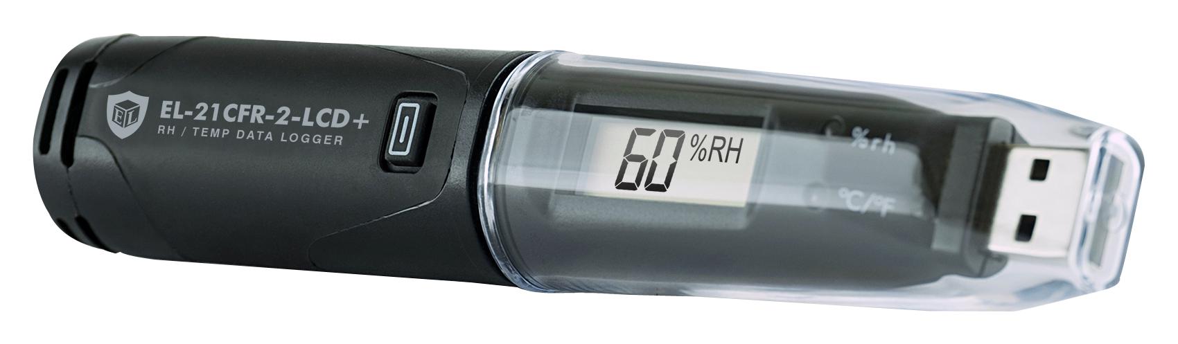 EL-21CFR-2-LCD+ DATA LOGGER W/LCD, -35 TO 80DEGC, 100%RH LASCAR
