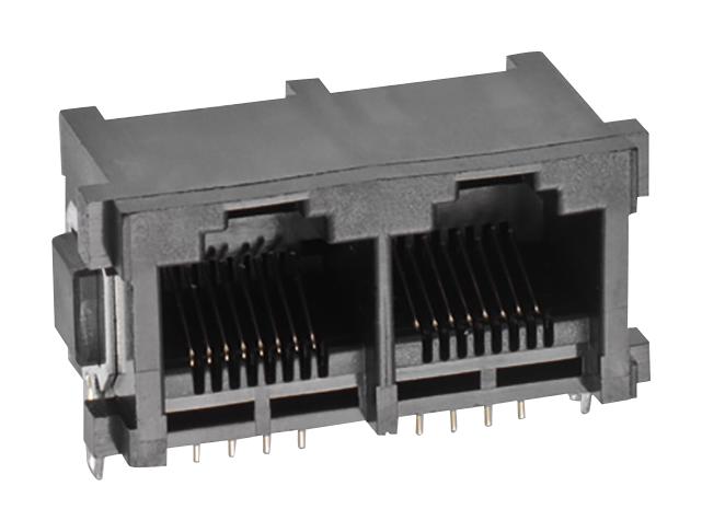 615008149521M RJ45 CONN, R/A, JACK, 8P8C, 1PORT, TH WURTH ELEKTRONIK