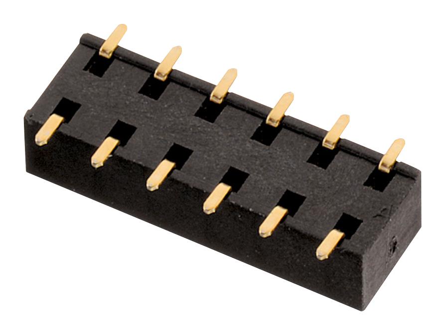 610306243021 CONNECTOR, RCPT, 6POS, 2ROW, 2.54MM WURTH ELEKTRONIK