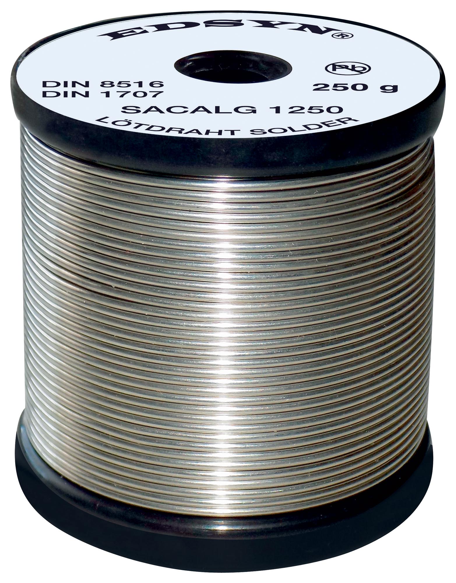 SACALG15250 SOLDERING WIRE, SN/AG/CU, 250G EDSYN