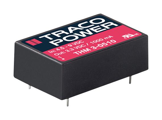 THM 3-4822 DC-DC CONVERTER, MEDICAL, 2 O/P, 3W TRACO POWER