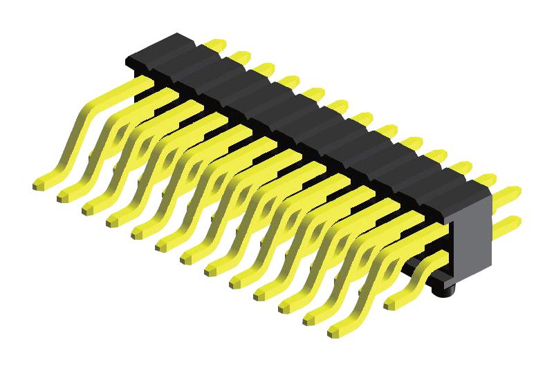 GPED201-1002A005C1BC CONNECTOR, HEADER, 20POS, 2ROW, 1.27MM GREENCONN