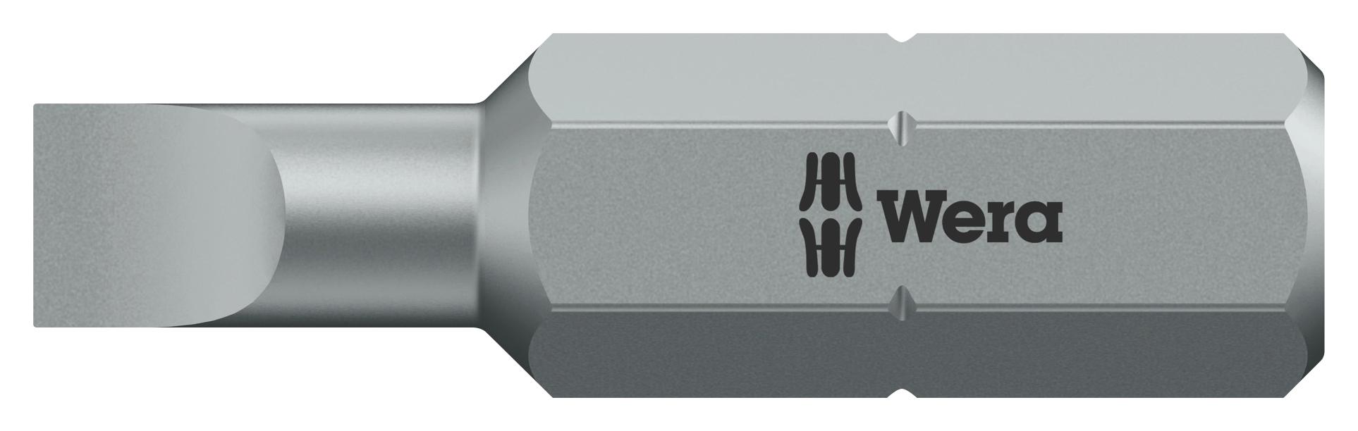 05072065001 SLOTTED BIT, 1.6MM X 8MM X 25MM WERA