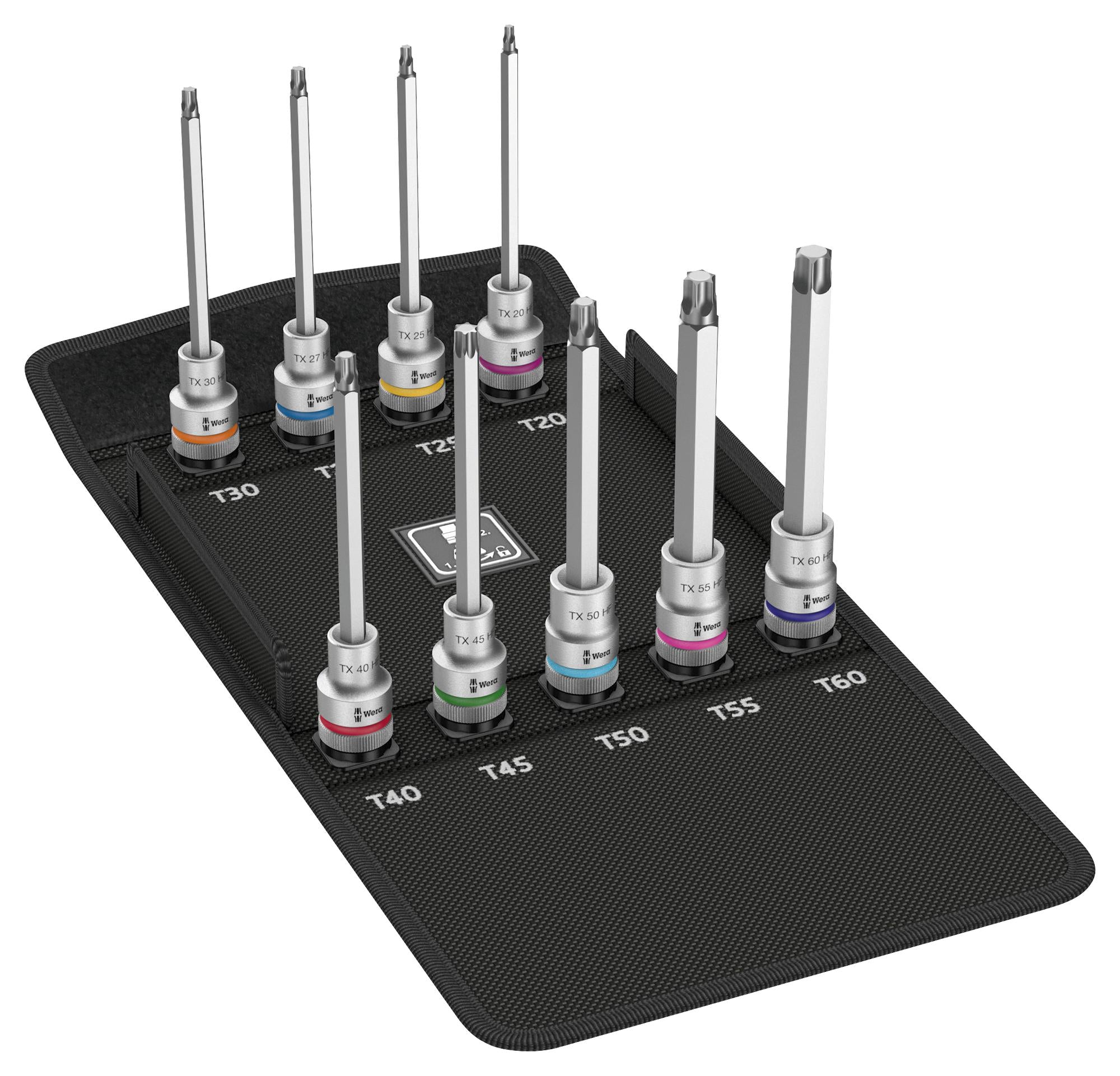 05004212001 BIT SOCKET SET, 1/2" DRIVE, 10PC WERA