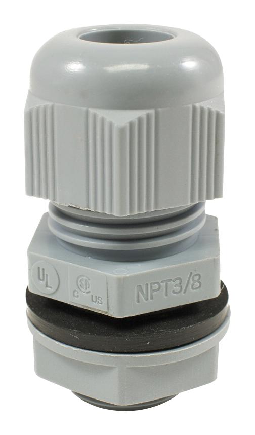 PNC3/8 SL080 CABLE GLAND, POLYAMIDE 6, 5-10MM, SLATE ALPHA WIRE
