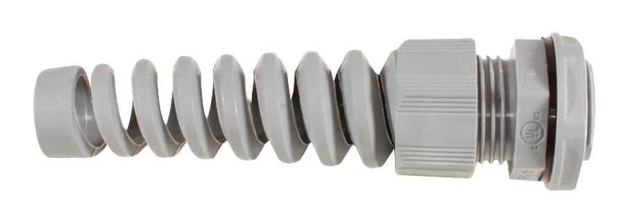 PNS1/2 SL080 CABLE GLAND, POLYAMIDE 6, 6-12MM, SLATE ALPHA WIRE