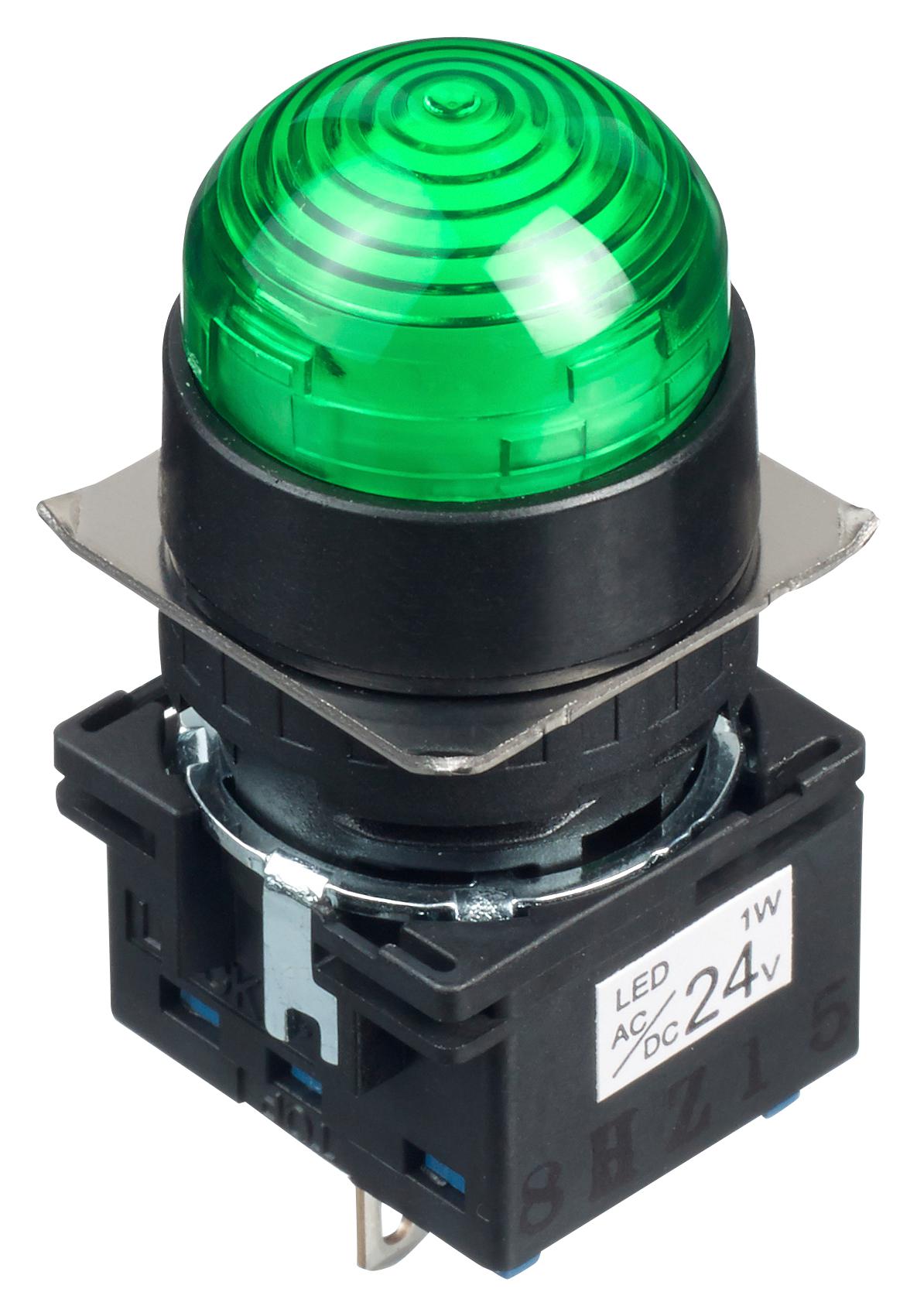 LB1P-2T04G PILOT LIGHT, GREEN, 24VAC/VDC IDEC
