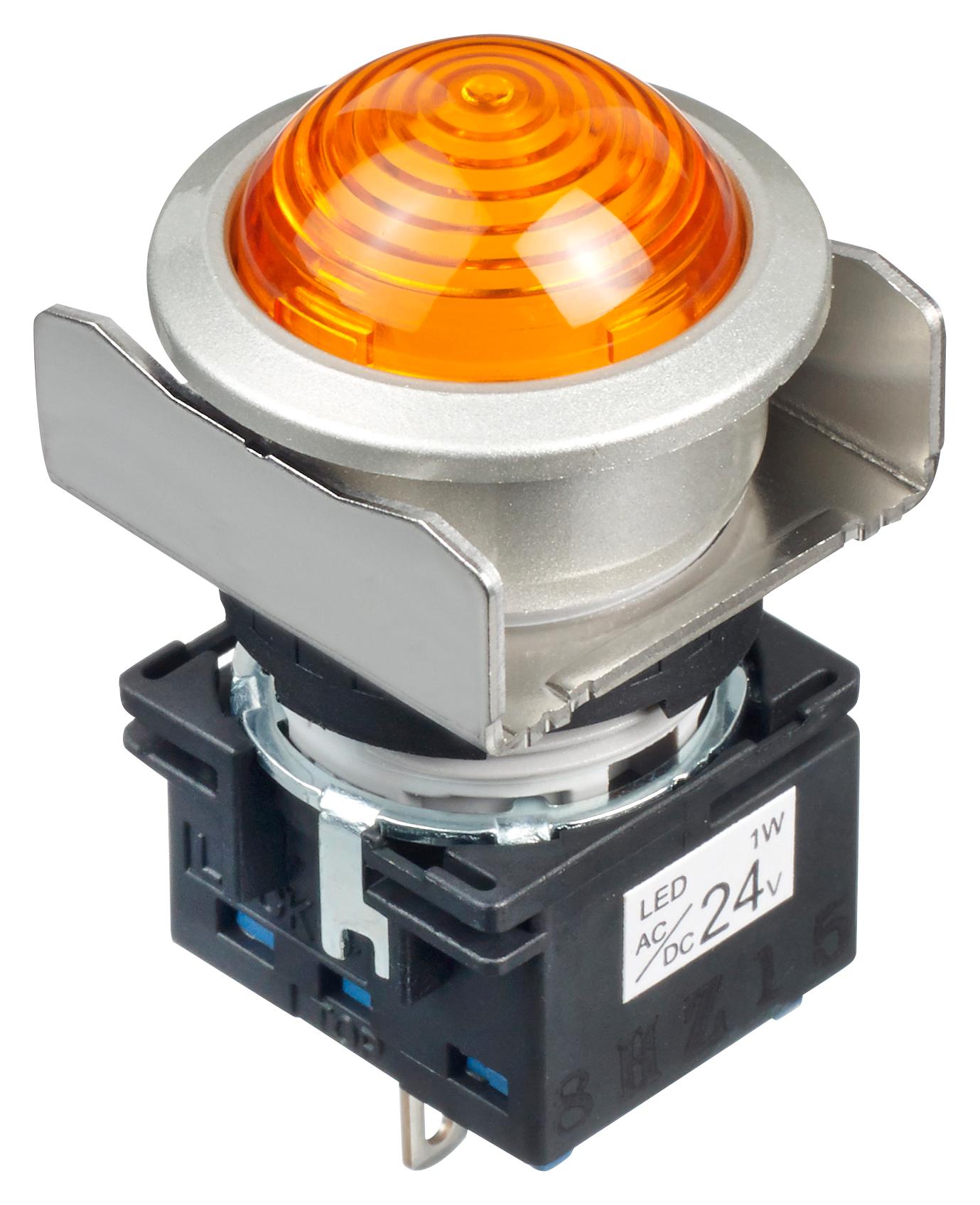LB6MP-2T04A PILOT LIGHT, AMBER, 24VAC/VDC IDEC