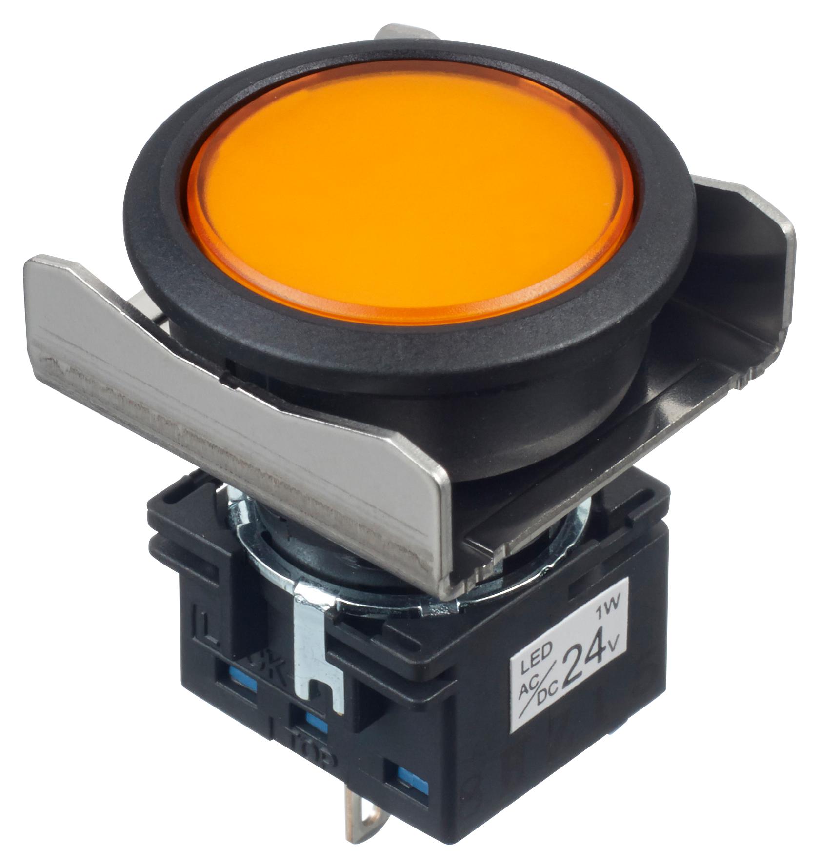 LBW6P-1T04A PILOT LIGHT, AMBER, 24VAC/VDC IDEC
