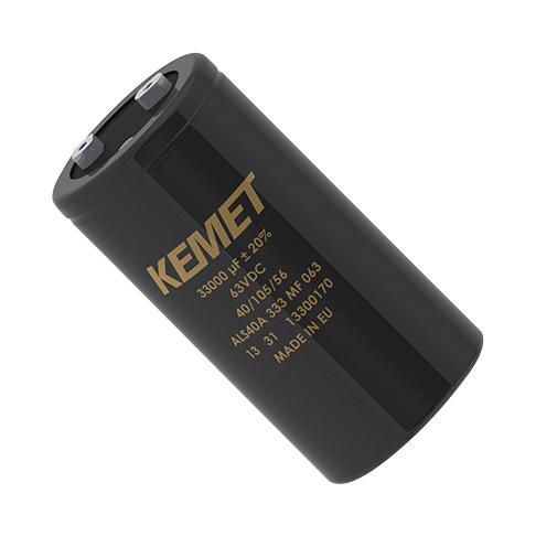 ALS40A472DB063 CAP, 4700µF, 63V, ALU ELEC, SCREW KEMET