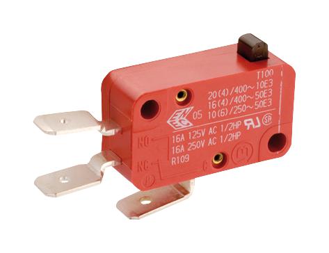 01004.1001-01 MICROSWITCH, PLUNGER, SPDT, 10A, 250VAC MARQUARDT