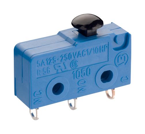 01050.1202-00 MICROSWITCH, MUSHROOM, SPDT, 5A, 250VAC MARQUARDT