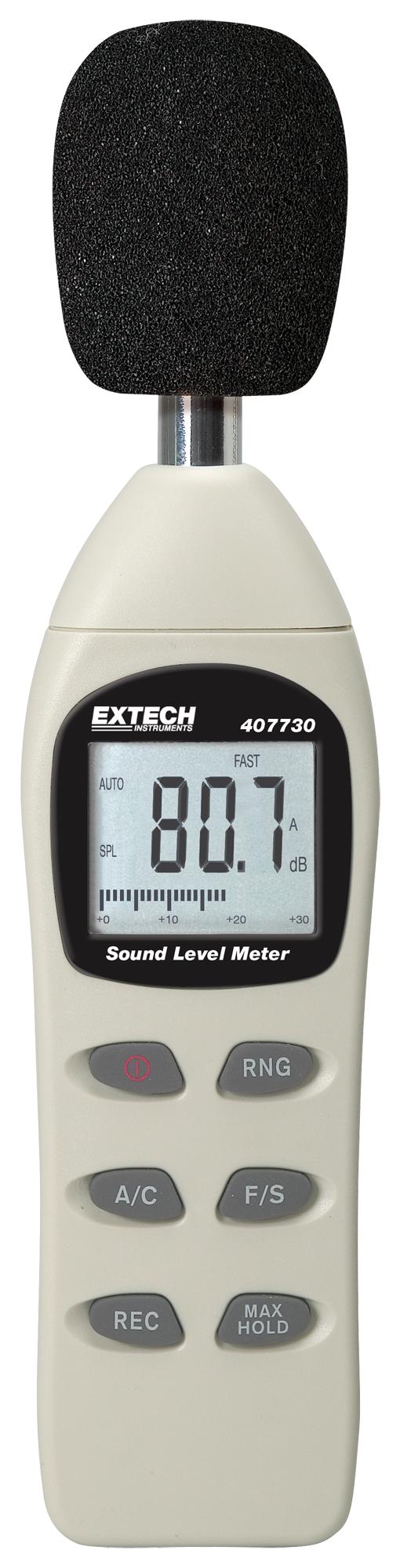 407730 DIGITAL SOUND LEVEL METER, 40-130DB, LCD EXTECH INSTRUMENTS