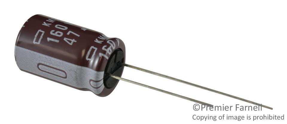 EKMG101ELL1R0ME11D CAP, 1µF, 100V, 20% UNITED CHEMI-CON