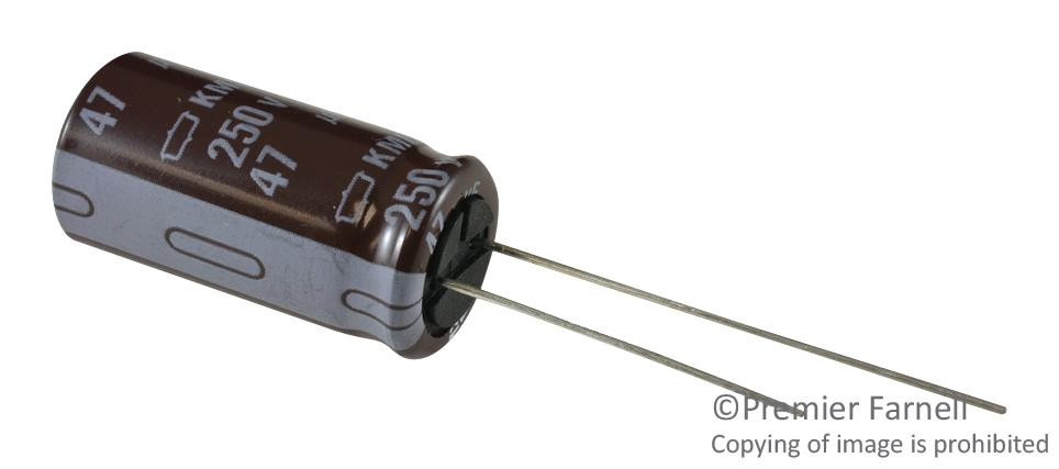 EKMG250ELL101MF11D CAP, 100µF, 25V, 20% UNITED CHEMI-CON
