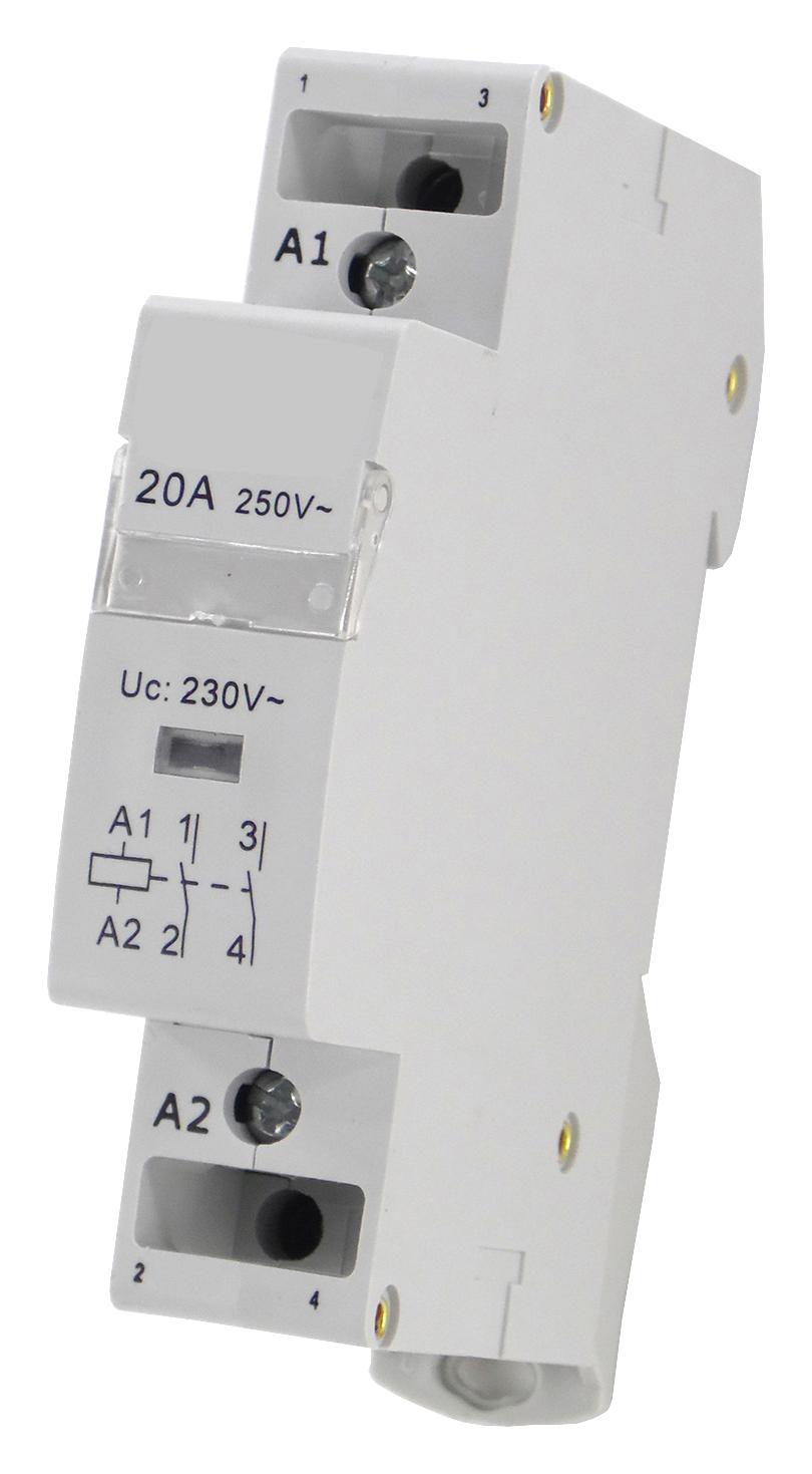 MCEUC1-20-2P MODULAR CONTACTOR, DPST-NO, 20A, 230VAC MULTICOMP