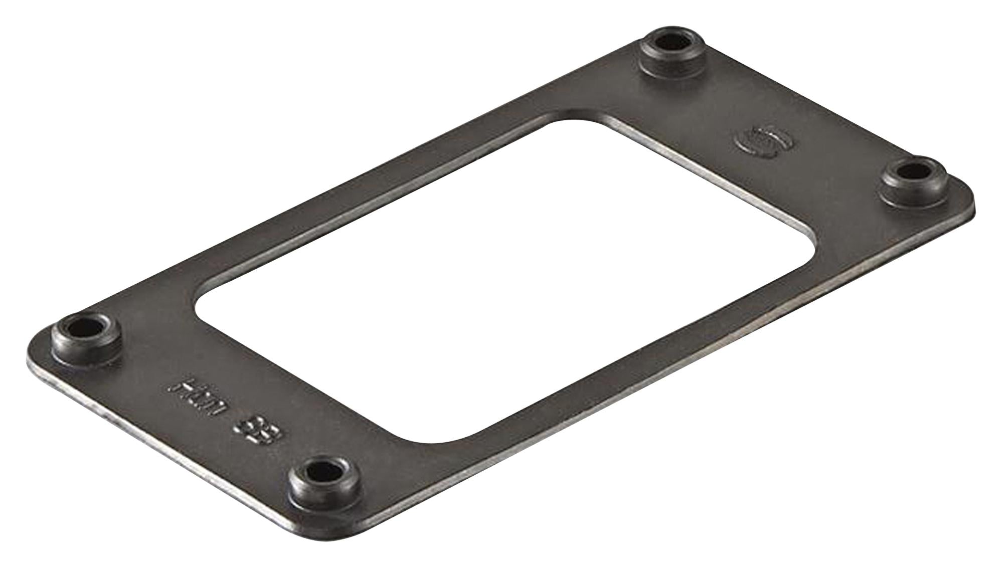09300009801 FLANGE GASKET, 6B, BLACK HARTING