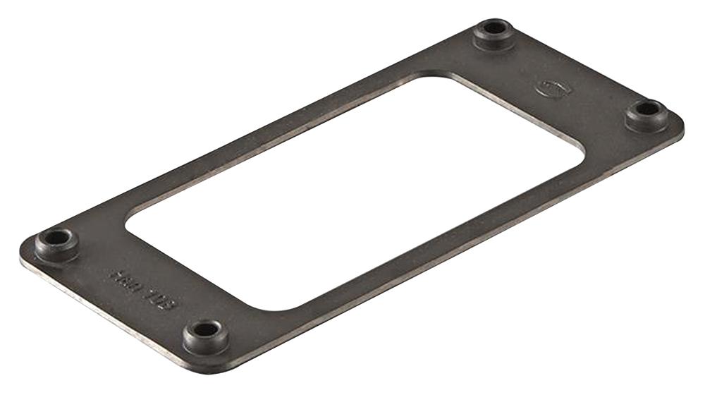 09300009802 FLANGE GASKET, 10B, RUBBER, BLK HARTING