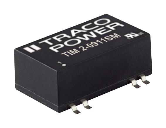 TIM 2-1223SM DC-DC CONVERTER, MEDICAL, 2 O/P, 2W TRACO POWER
