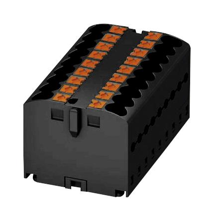 PTFIX 18X2,5 BK TB, POWER DISTRIBUTION, 18POLE, 12 AWG PHOENIX CONTACT