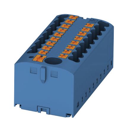 PTFIX 6/12X2,5 BU TB, POWER DISTRIBUTION, 13POLE, 12 AWG PHOENIX CONTACT