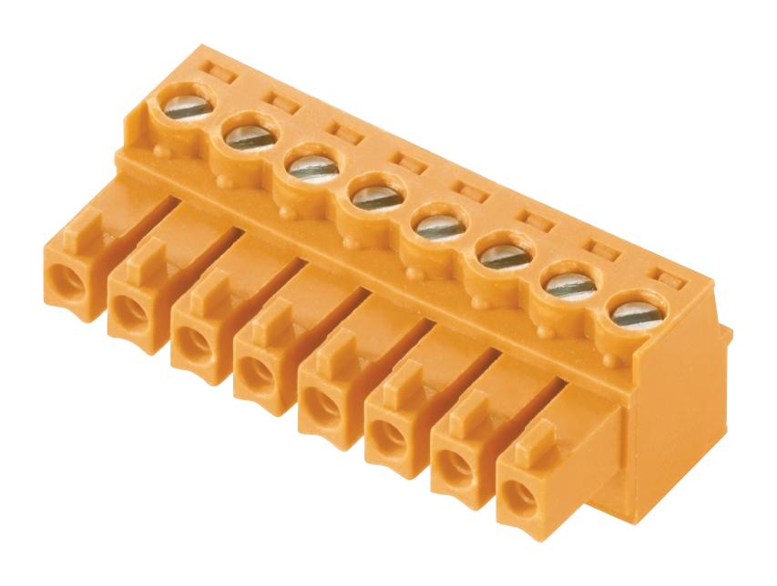1940790000 TERMINAL BLOCK, PLUGGABLE, 8POS, 16AWG WEIDMULLER