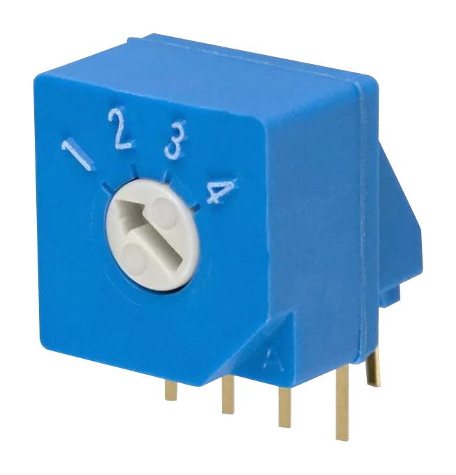 S-2051 ROTARY SWITCH, SP4T, 0.1A, 5VDC, TH NIDEC COPAL ELECTRONICS