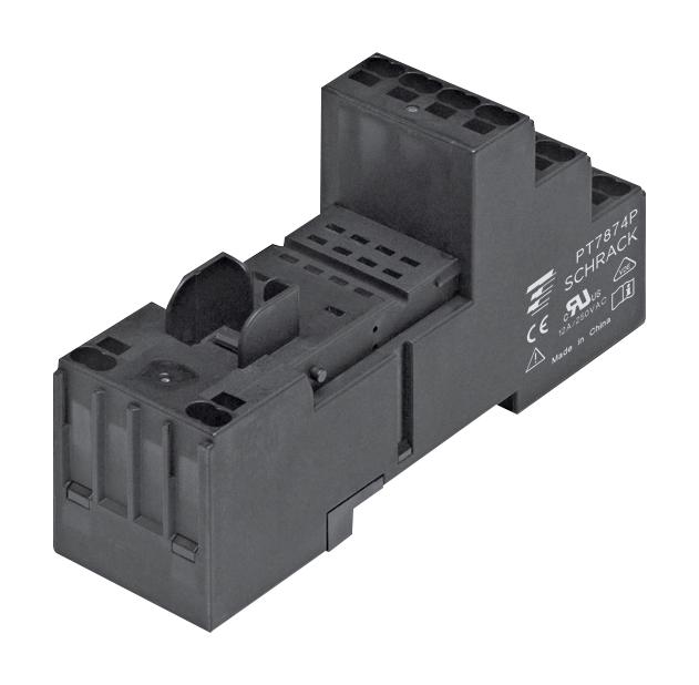 PT7872P RELAY SOCKET, 14 PIN, DIN RAIL, CLAMP SCHRACK - TE CONNECTIVITY