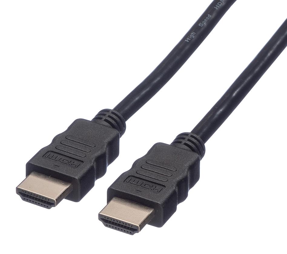 11.04.5531 CABLE, HDMI A PLUG-PLUG, BLACK, 1.5M ROLINE