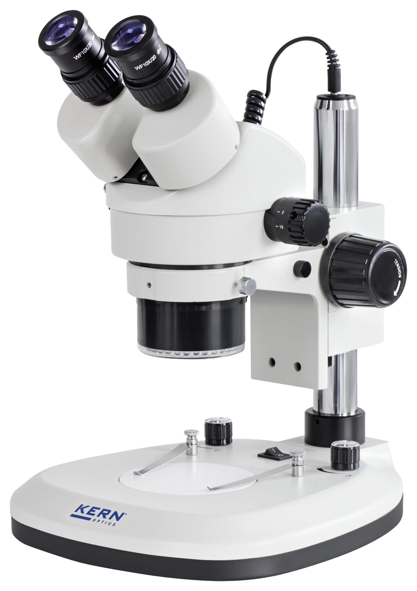 OZL 466 STEREO MICROSCOPE, TRINOCULAR, 0.7X-4.5X KERN