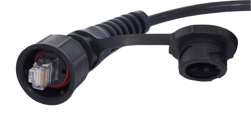 SS-39400-005 SEALED ENET, RJ45, PLUG, 8POS, CABLE STEWART CONNECTOR