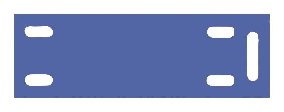 M300X050ACT MARKER PLATE, 76.2MM X 12.7MM, BLUE PANDUIT