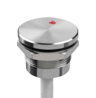 PBAR2AFB000L0SX VANDAL RESISTANT SW, SPST, 0.2A, 6V, RED APEM