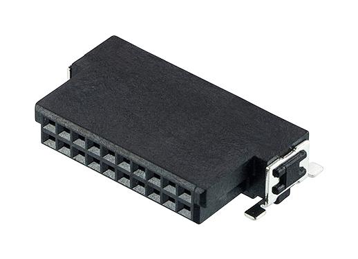 M55-6102042R CONN, RCPT, R/A, 20POS, 2ROW, 1.27MM HARWIN