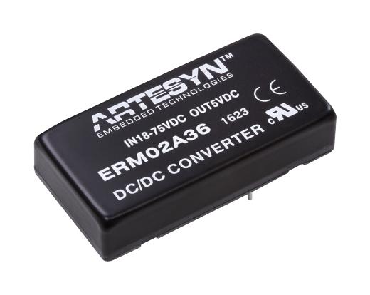 ERM00B36 DC-DC CONVERTER, 12V, 0.83A ARTESYN EMBEDDED TECHNOLOGIES