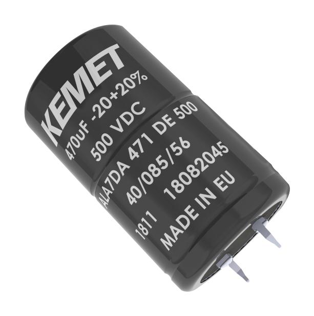ALA7DA391CF500 CAP, 390µF, 500V, ALU ELEC, SNAP-IN KEMET