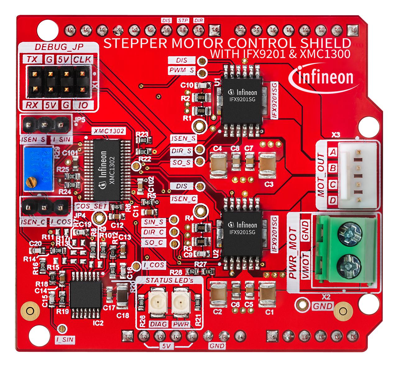 KITXMC1300IFX9201TOBO1 EVAL BOARD, STEPPER MOTOR CONTROL INFINEON