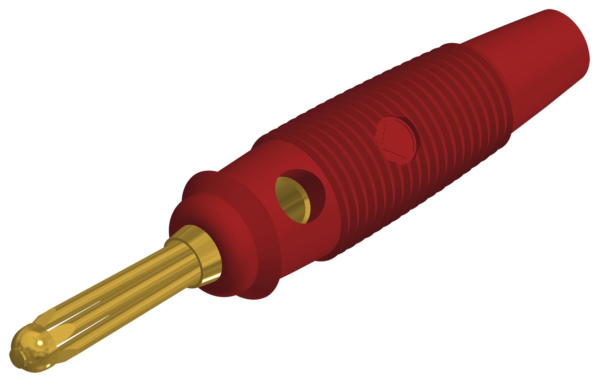 930727701 CONN, BANANA, PLUG, 30A, SOLDER, RED HIRSCHMANN TEST AND MEASUREMENT